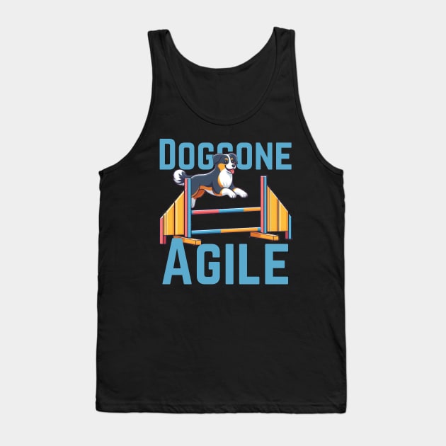 Doggone Agile | Mens Womens Funny Dog Agility Tank Top by CP6Design